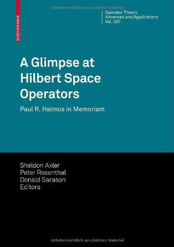 A Glimpse At Hilbert Space Operators