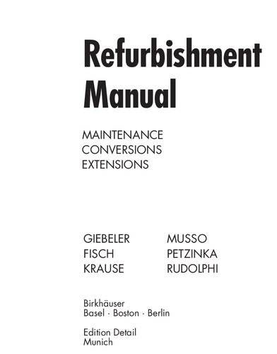 Refurbishment Manual