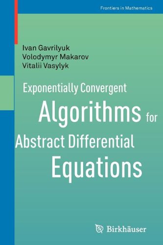 Exponentially Convergent Algorithms for Abstract Differential Equations
