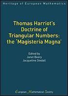 Thomas Harriot's Doctrine Of Triangular Numbers