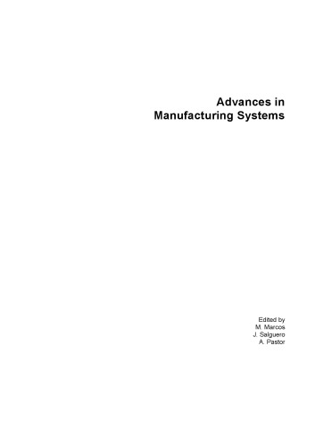 Advances in Manufacturing Systems.