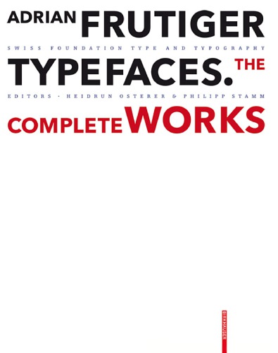 Adrian Frutiger - Typefaces