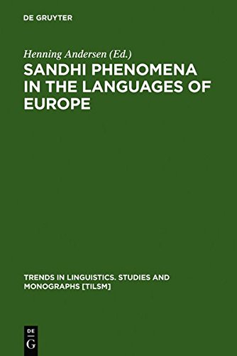 Sandhi Phenomena In The Languages Of Europe