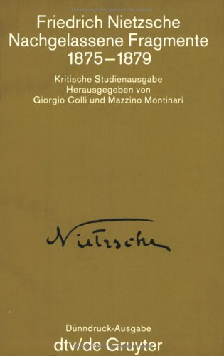 Samtliche Werke,Kritische Studienausgabe in 15 Einzelbanden,BD 8,Nachgelassene Fragmente 1875-1879