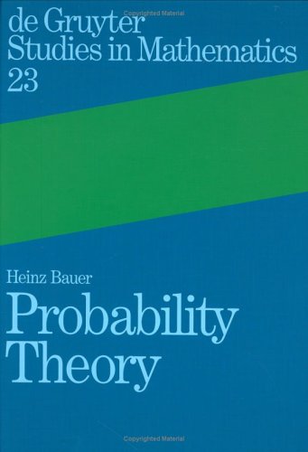 Probability Theory (De Gruyter Studies In Mathematics)