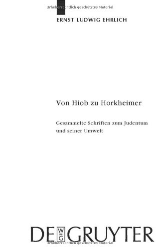 Von Hiob Zu Horkheimer