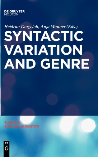 Syntactic Variation and Genre