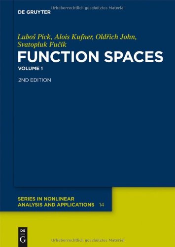 Function Spaces, 1