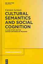 Cultural Semantics and Social Cognition