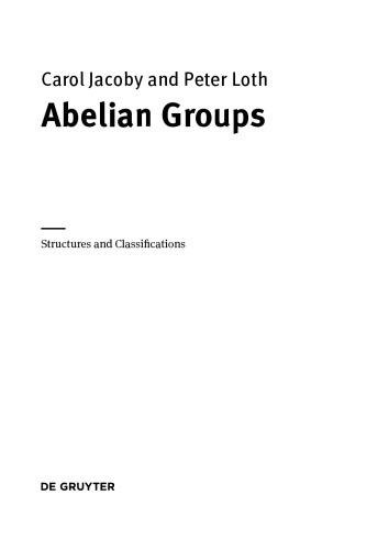 Classifications of Infinite Abelian Groups