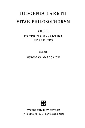 Excerpta Byzantina et Indices