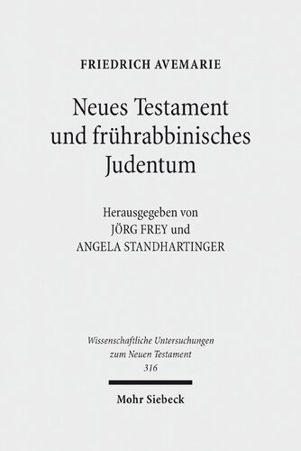 Neues Testament Und Fruhrabbinisches Judentum