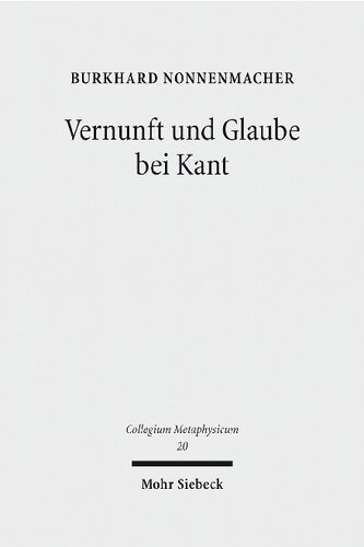 Vernunft Und Glaube Bei Kant