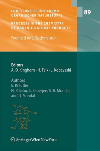 Fortschritte der Chemie Organischer Naturstoffe/Progress In The Chemistry Of Organic Natural Products
