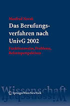 Das Berufungsverfahren Nach Univg 2002