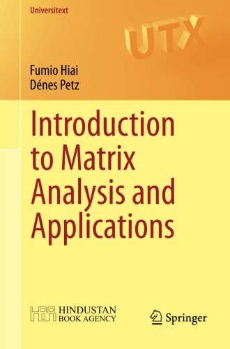 Introduction to Matrix Analysis and Applications