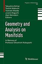 Geometry and Analysis on Manifolds