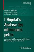 L'Hopital's Analyse Des Infiniments Petits