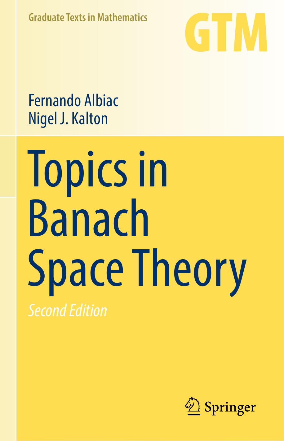 Topics in Banach Space Theory