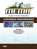 Proceedings of the Tms Middle East - Mediterranean Materials Congress on Energy and Infrastructure Systems (Mema 2015)