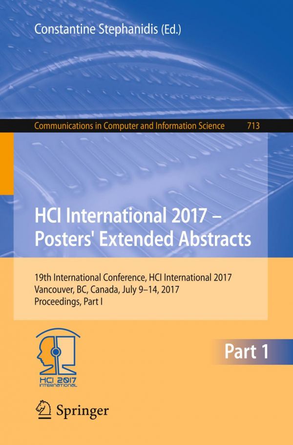 Hci International 2017 - Posters' Extended Abstracts