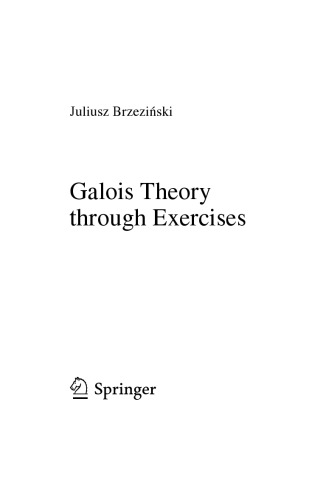 Galois Theory Through Exercises