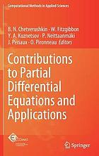 Contributions to partial differential equations and applications