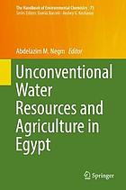 Unconventional water resources and agriculture in Egypt