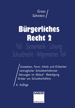 Bürgerliches Recht 2 : Fall · Systematik · Lösung · Schuldrecht · Allgemeiner Teil