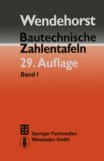 Bautechnische Zahlentafeln