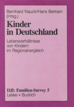 Kinder in Deutschland Lebensverhältnisse von Kindern im Regionalvergleich