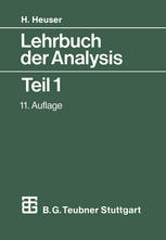 Lehrbuch der Analysis Teil 1