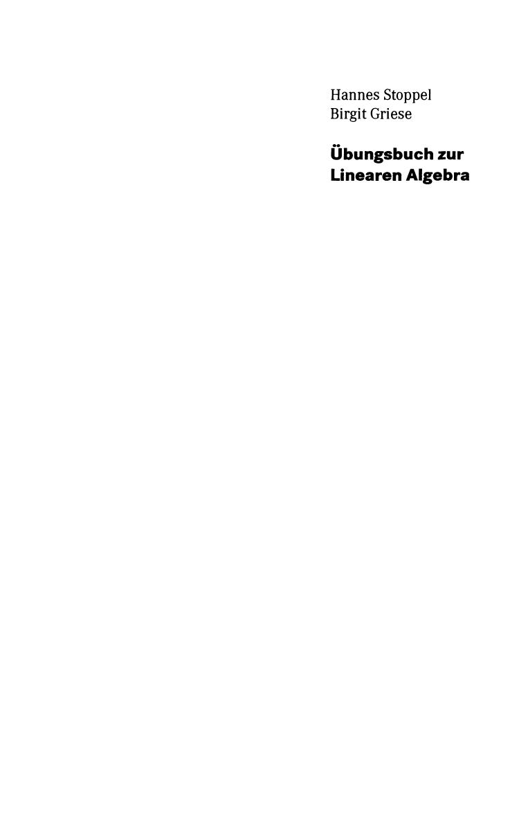 Übungsbuch zur Linearen Algebra : Aufgaben und Ls̲ungen