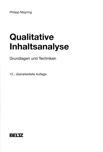 Qualitative Inhaltsanalyse