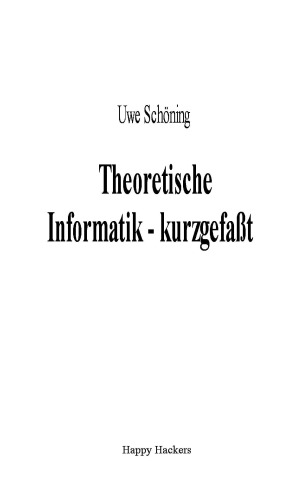 Theoretische Informatik Kurz Gefasst