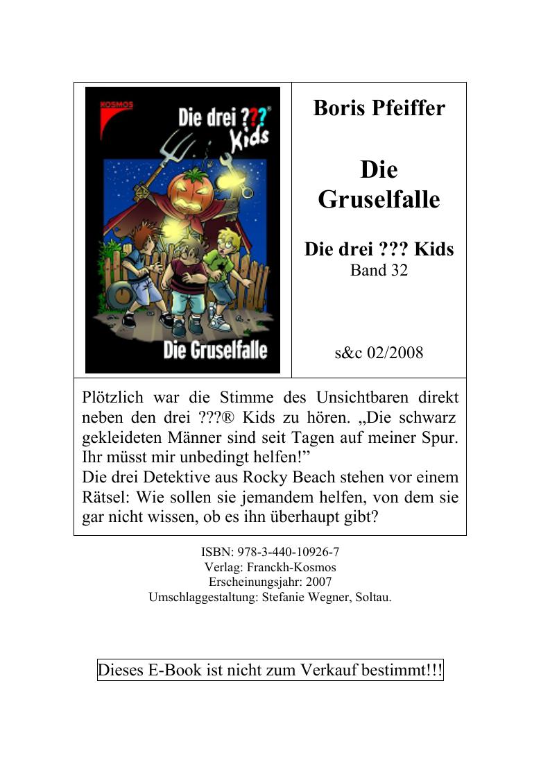 Die drei ??? Kids 32. Die Gruselfalle