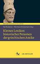 Kleines Lexikon Historischer Personen Der Griechischen Antike