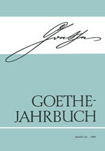 Goethe Jahrbuch Band 116/1999