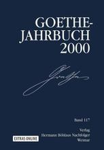 Goethe Jahrbuch : Band 117/2000.