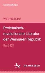 Proletarisch — revolutionäre Literatur der Weimarer Republik