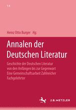 Annalen Der Deutschen Literatur