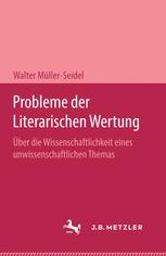 Probleme Der Literarischen Wertung