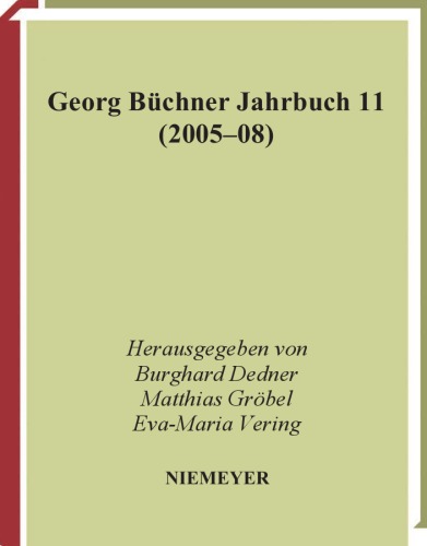 Georg Büchner Jahrbuch 11 (2005-2008)