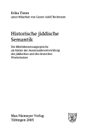 Historische Jiddische Semantik