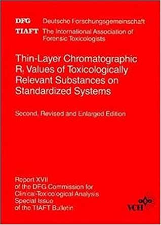 Thin Layer Chromatographic Rf Values Of Toxicologically Relevant Substances On Standardized Systems