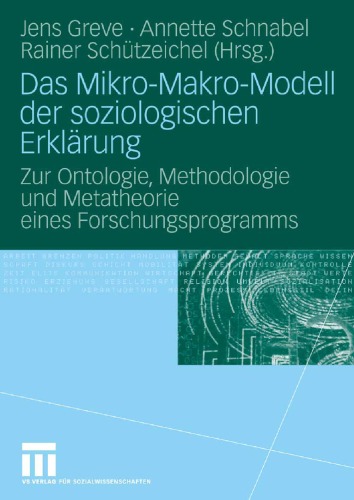 Das Mikro-Makro-Modell Der Soziologischen Erklarung
