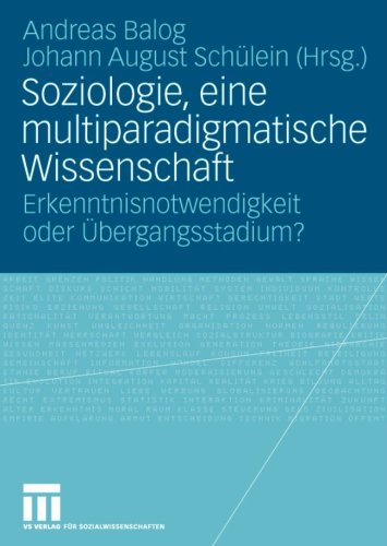 Soziologie, Eine Multiparadigmatische Wissenschaft