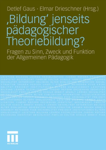 Bildung Jenseits Padagogischer Theoriebildung?