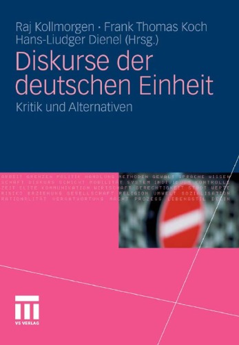 Diskurse Der Deutschen Einheit