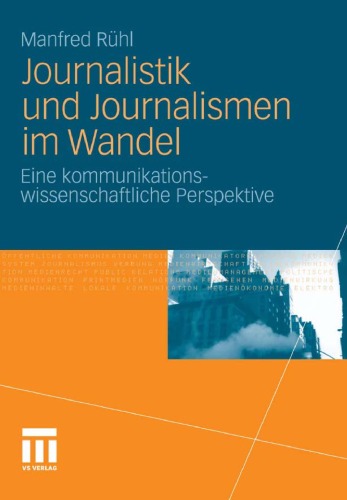 Journalistik Und Journalismen Im Wandel